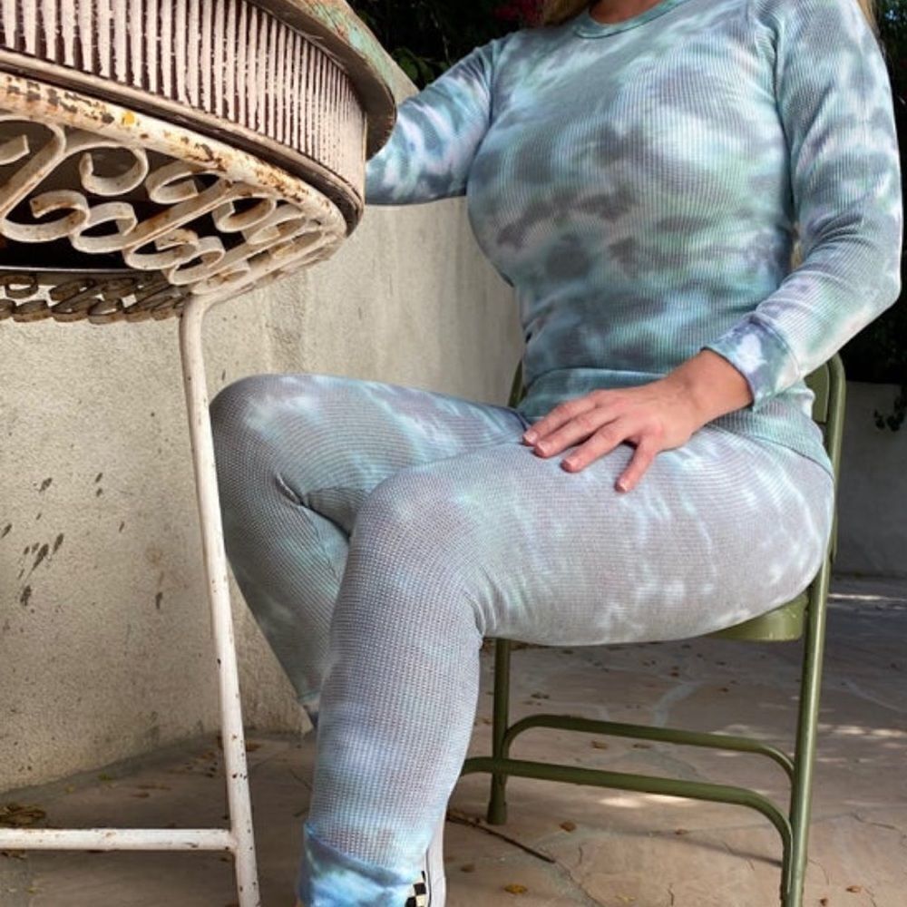 Long loungewear handmade tie dye set